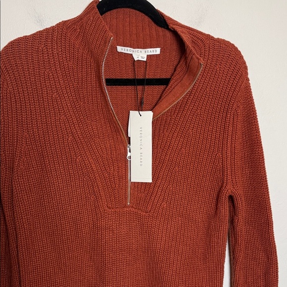 VERONICA BEARD MISTY HALF ZIP SWEATER SIZE MEDIUM NWT - Picture 3 of 7